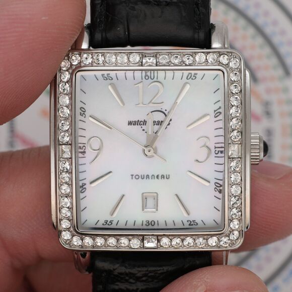 Tourneau Watch Gear Boeing Service Award Watch MOP Dial Crystal Bezel 30mm Runs main image 4